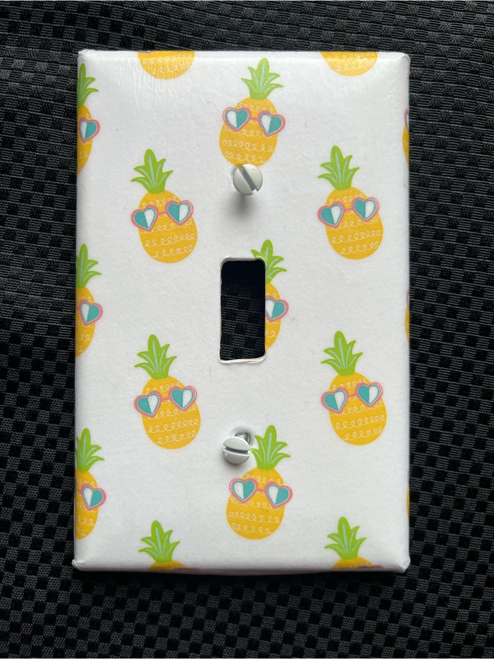 Pineapple Pattern Printed Dec Toggle Light Switch Cover